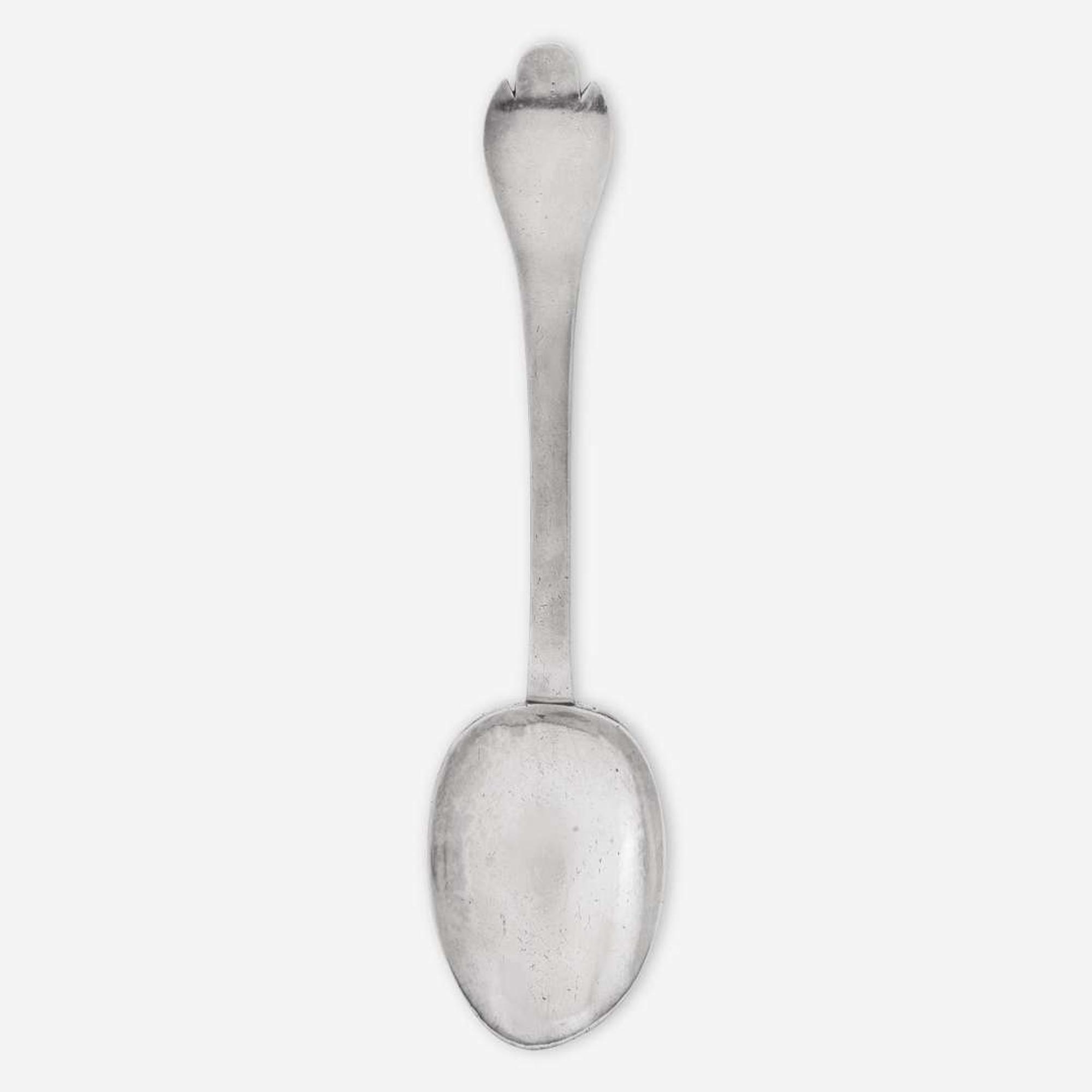 A silver tablespoon Jurian Blanck, Jr. (1645-1715), New York, NY, circa 1690
