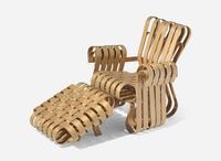 Frank Gehry, Prototype "Power Play" Chair and Ottoman
