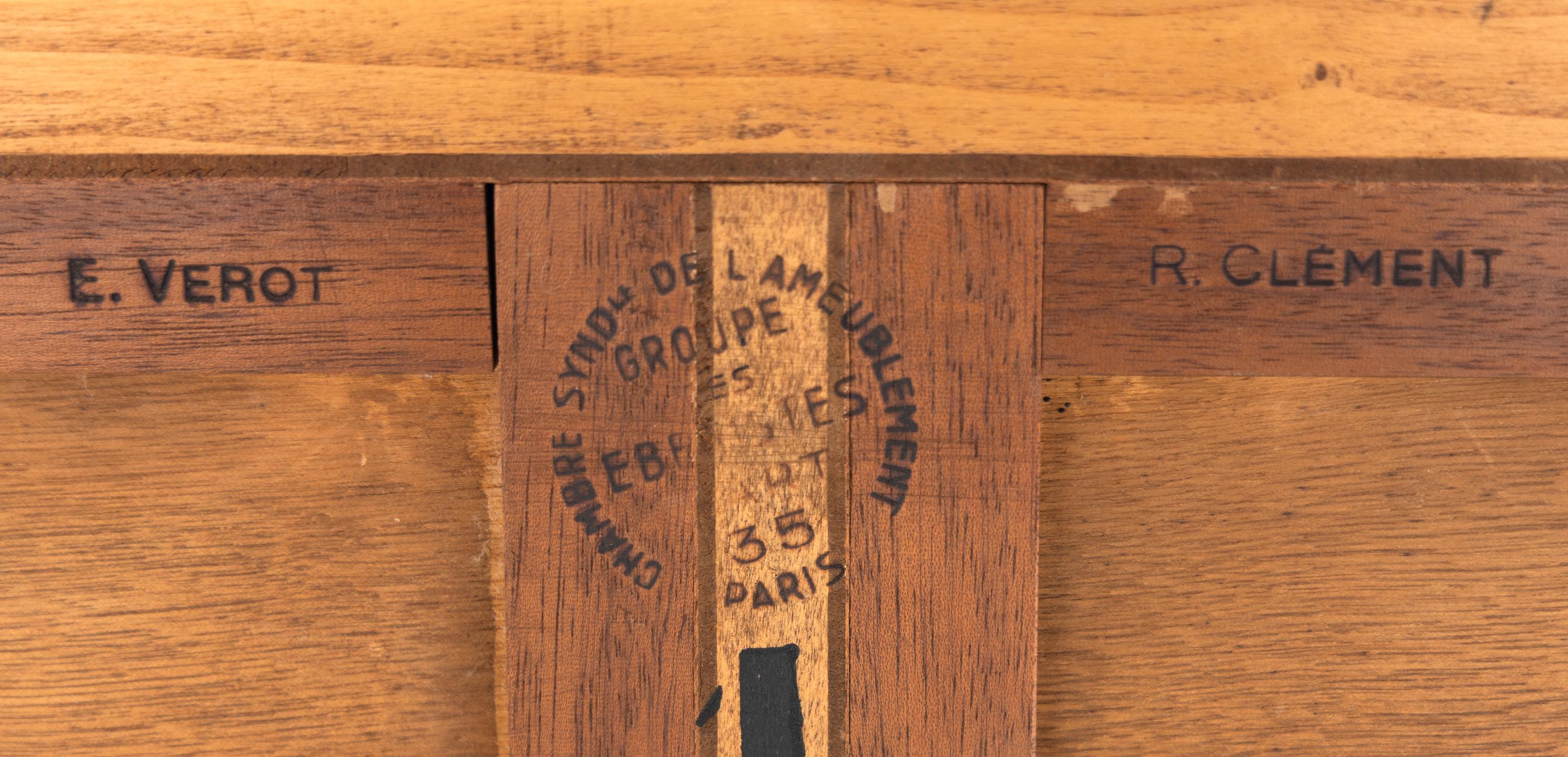 Satinwood Cabinet with Painted Roundels, c. 1955 France