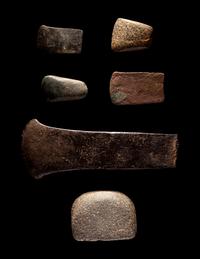 A Group of South American Tools with a Vessel