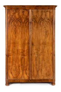 A Biedermeier Style Walnut Armoire