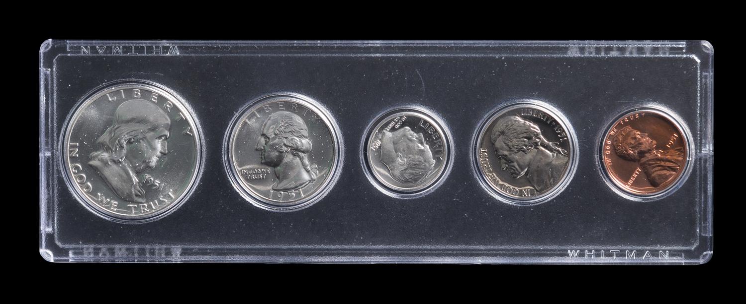 A United States 1951 5-Coin Proof Set