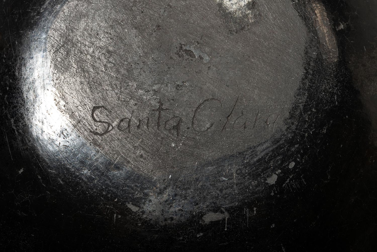 Santa Clara Blackware Pottery Bowl