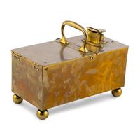 An English Brass Honour Tobacco Box
