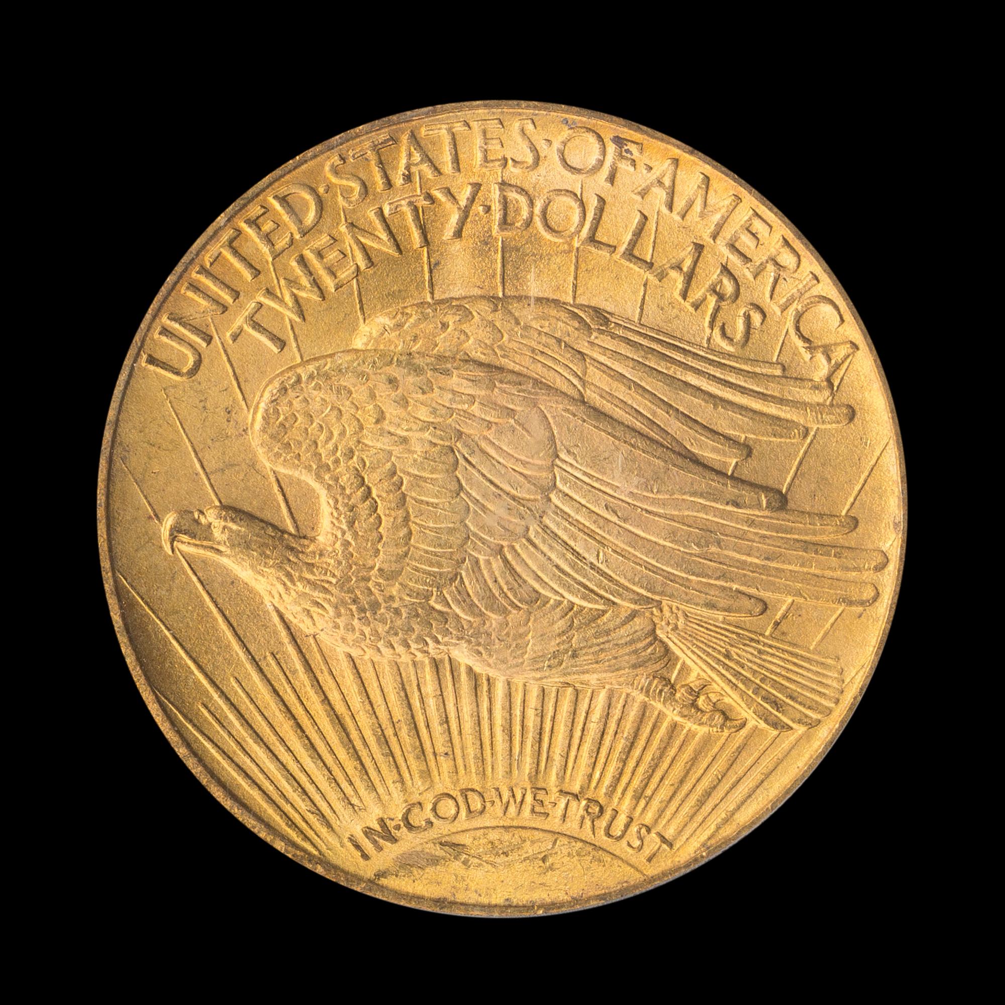 A United States 1915-S St. Gaudens $20 Gold Coin