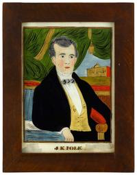 American School 19th century portrait of james k. polk (1795-1849)