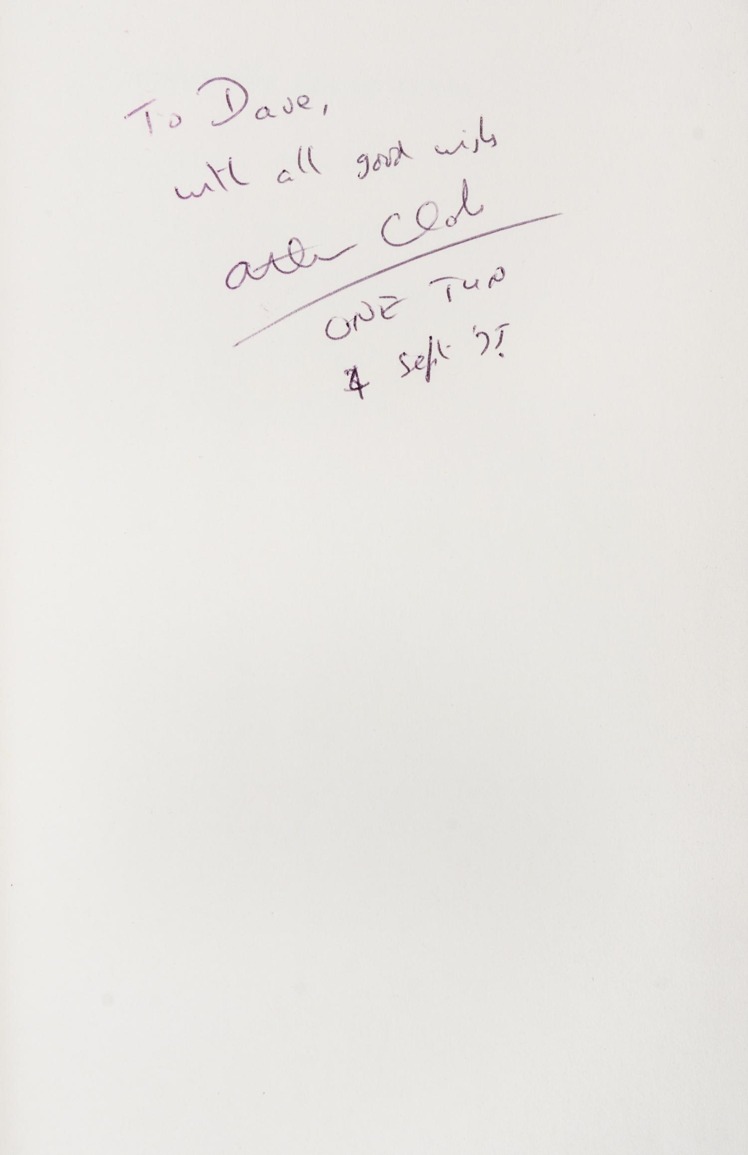 CLARKE, ARTHUR C. Across the Sea of Stars. New York, 1959. First edition thus, signed.