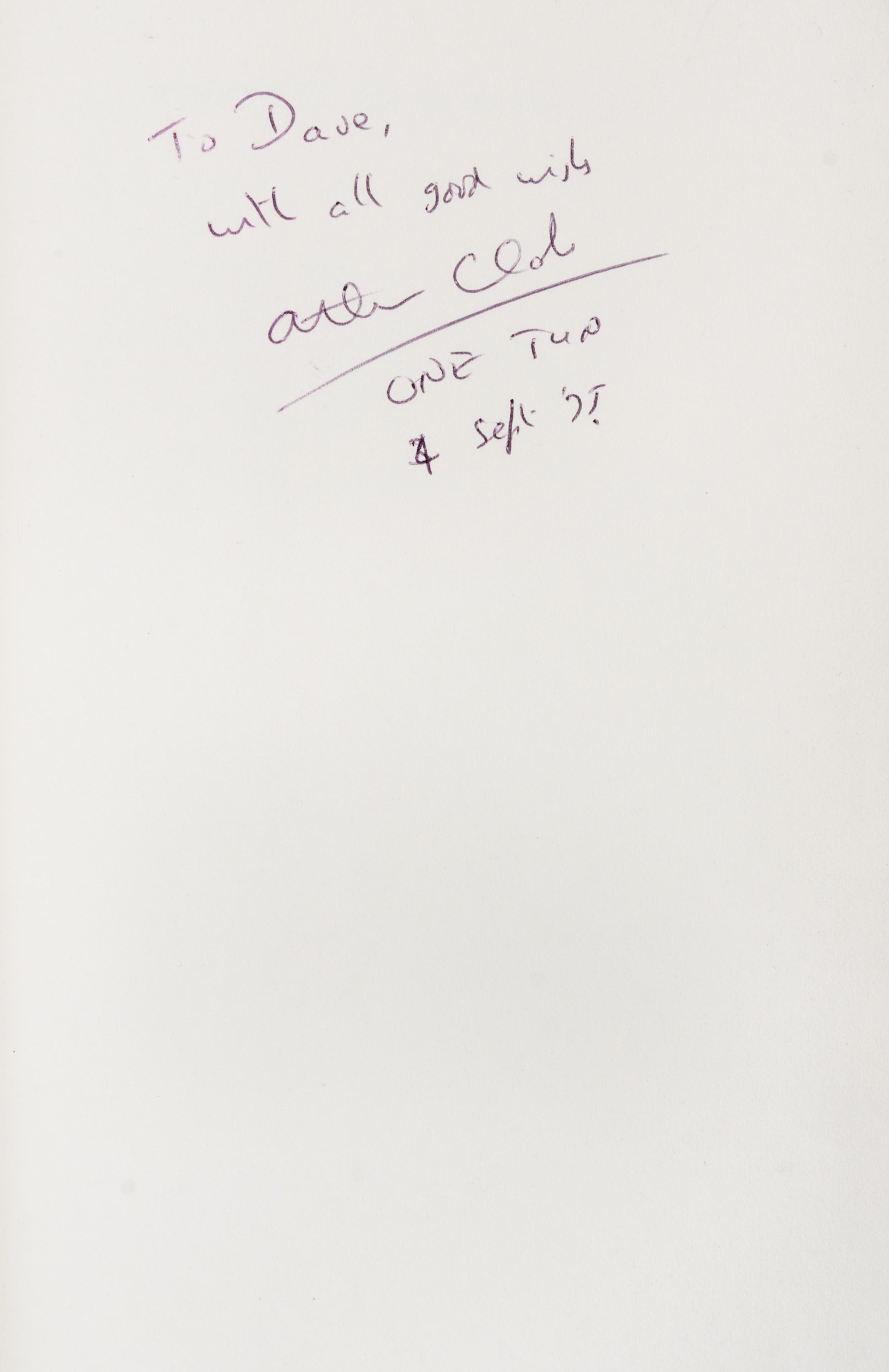 CLARKE, ARTHUR C. Across the Sea of Stars. New York, 1959. First edition thus, signed.