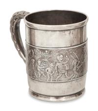 Four Tiffany & Co. Silver Mugs — New York, 19th/20th Century