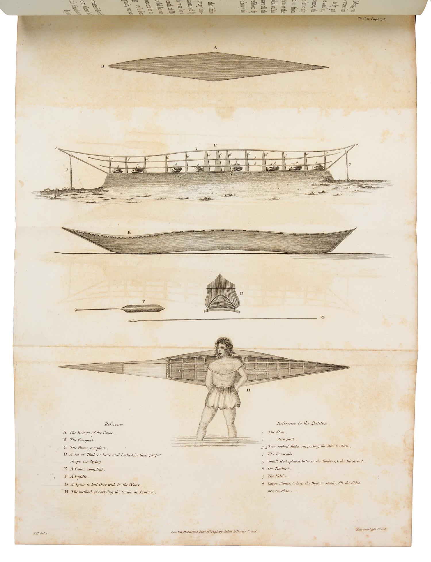 HEARNE, Samuel (1745-1792). A Journey from Prince of Wales's Fort in Hudson's Bay, to the Northern Ocean. Undertaken by order of the Hu