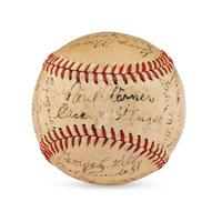 A 1941 Boston Braves Team Signed Autograph Baseball Including Casey Stengel (Beckett Authentication Services)
