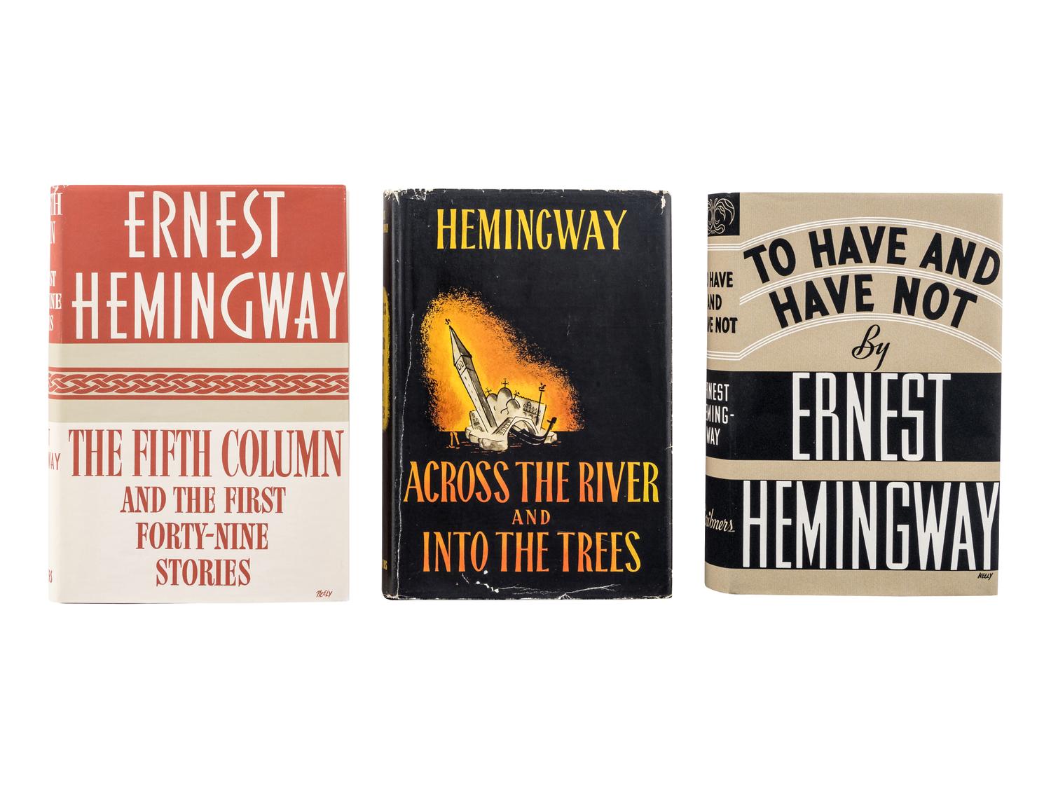 HEMINGWAY, Ernest (1899-1961). A group of 3 works by Hemingway, comprising: