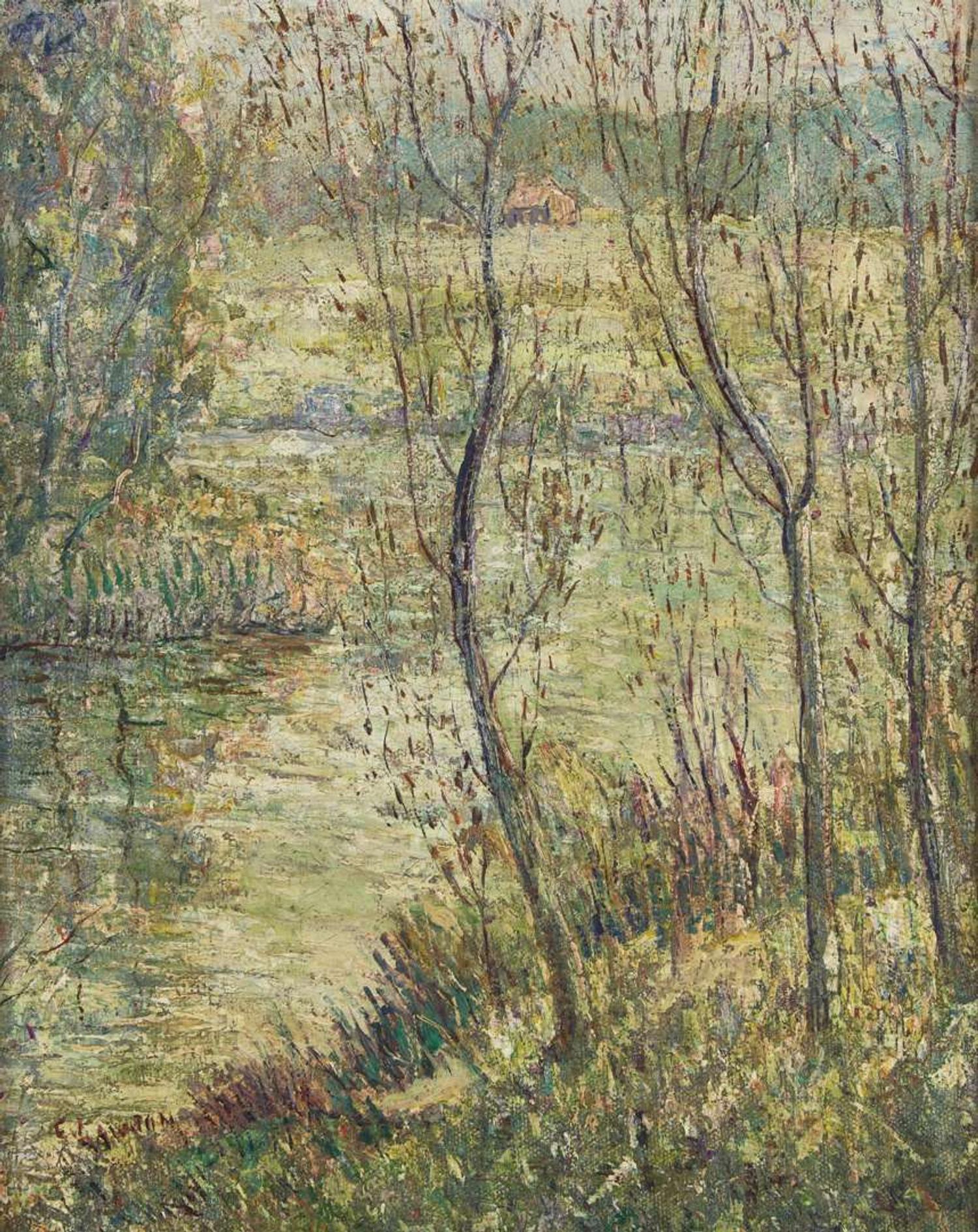 Ernest Lawson (American/Canadian, 1873–1939) - By the River
