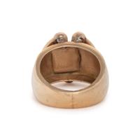 YELLOW GOLD, DIAMOND AND SAPPHIRE RING