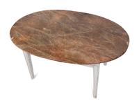 An Italian Style Painted Faux Marble-Top Dining Table