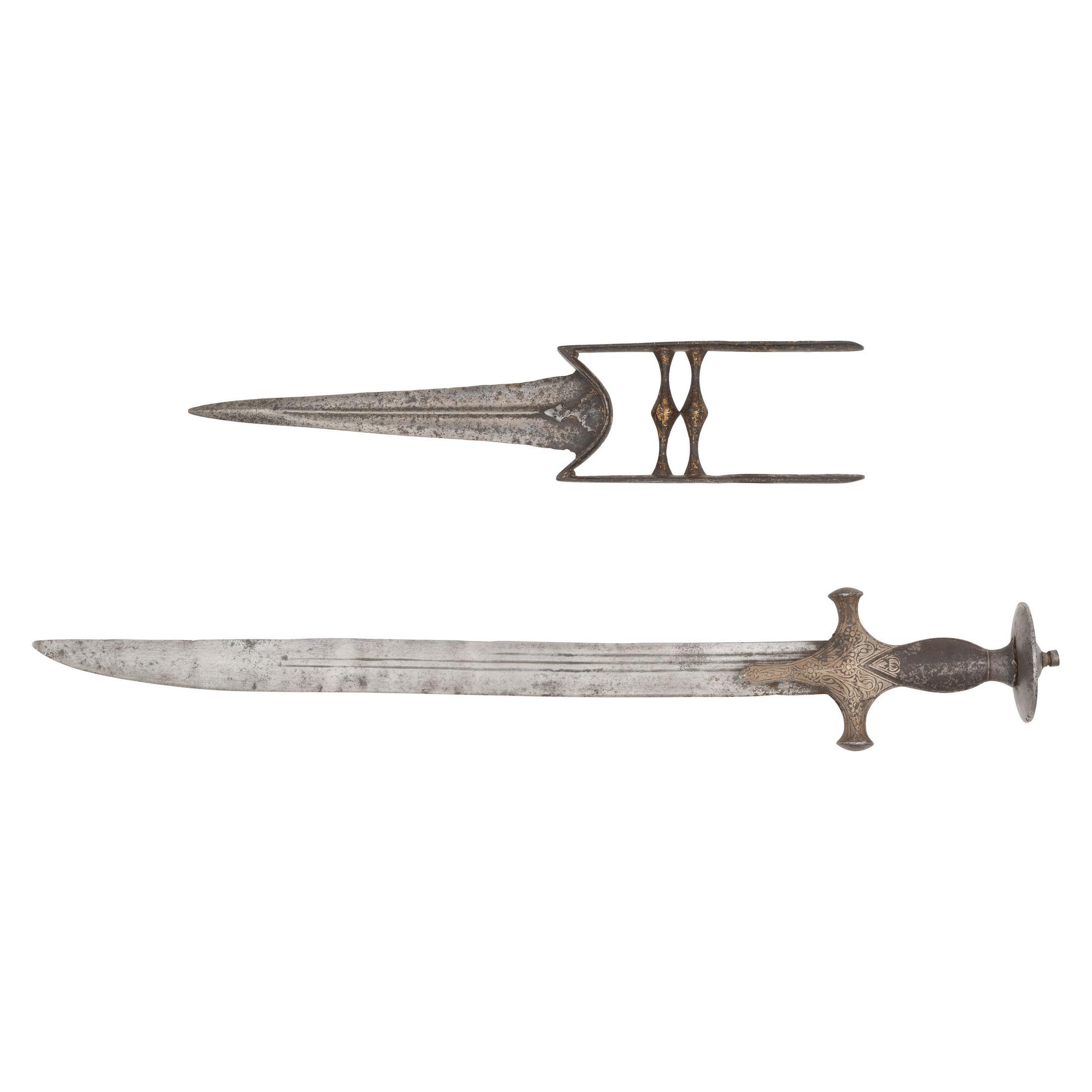 Two Indo-Persian Edged Weapons: Katar & Short Talwar