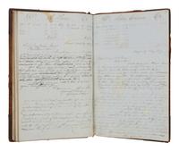 [CHICAGO HISTORY - CHICAGO FIRE]. MANUSCRIPT LEDGER of D. Clark and Company, Chicago, 1849-1873.