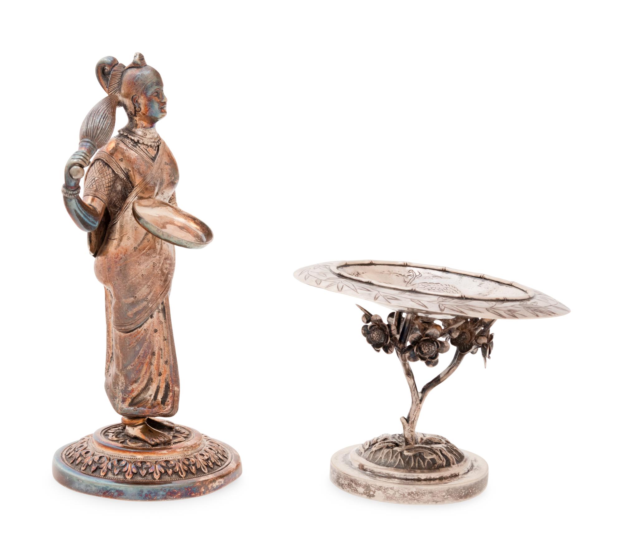 Two Southeast Asian Silver Table Articles