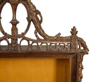 An Italian Louis XVI Style Walnut and Parcel Gilt Hanging Vitrine — 20TH CENTURY