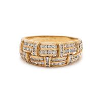 YELLOW GOLD AND DIAMOND RING