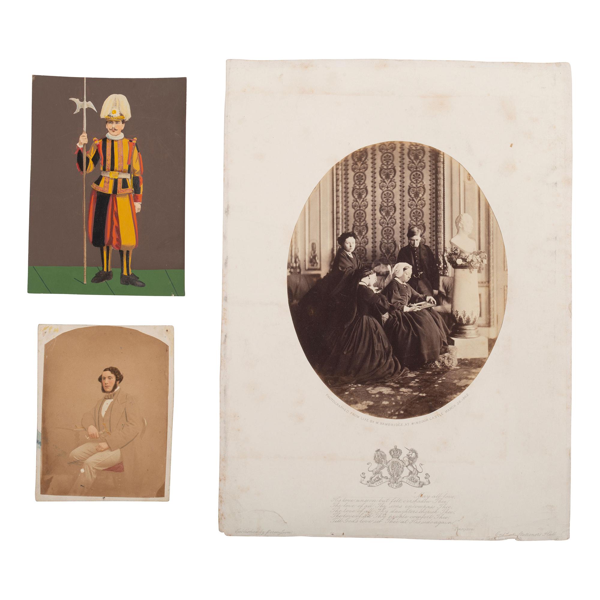 [Early Photography] Group of 190 Carte de Visites and Cabinet Cards of European Subjects, incl. Royalty.