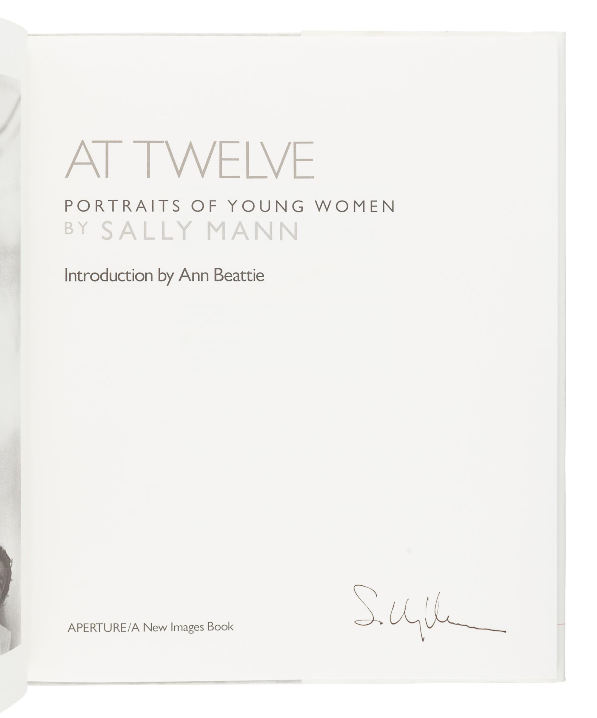[PHOTOBOOKS]. MANN, Sally (b. 1951). At Twelve. Portraits of Young Women. New York: Aperture, 1988.