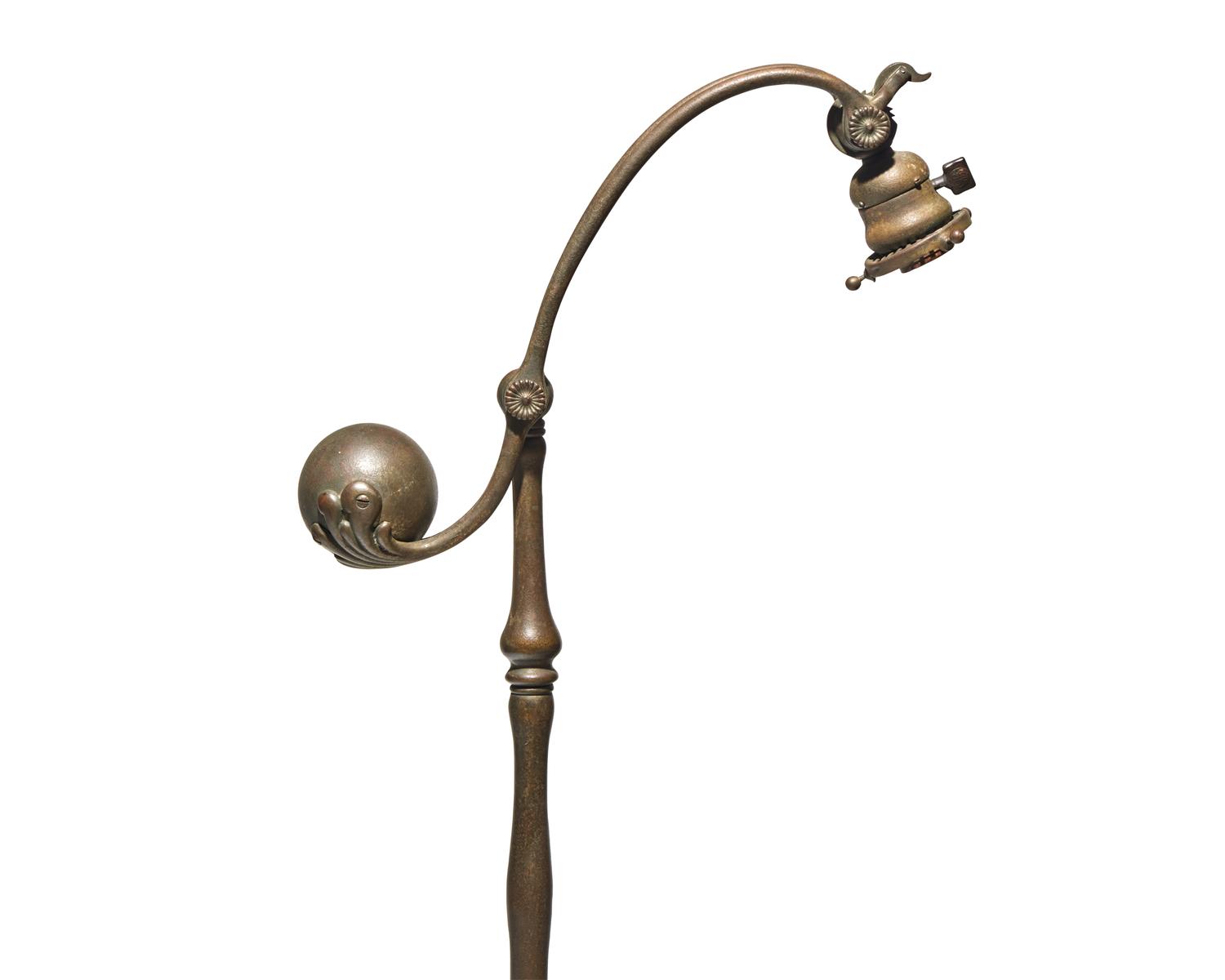 Counter Balance Floor Lamp Base, model 677, c. 1910 Tiffany Studios, USA
