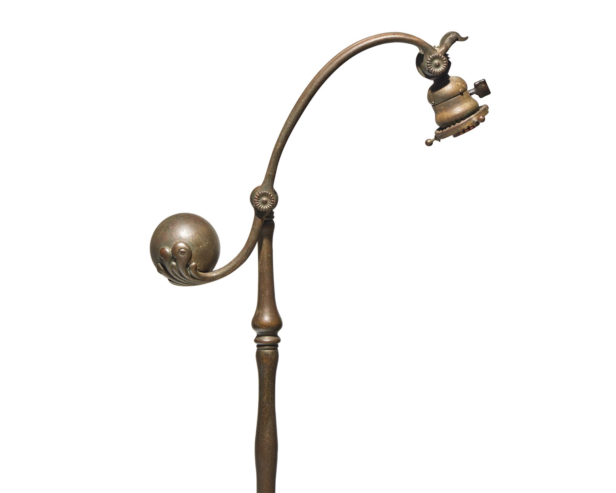 Counter Balance Floor Lamp Base, model 677, c. 1910 Tiffany Studios, USA