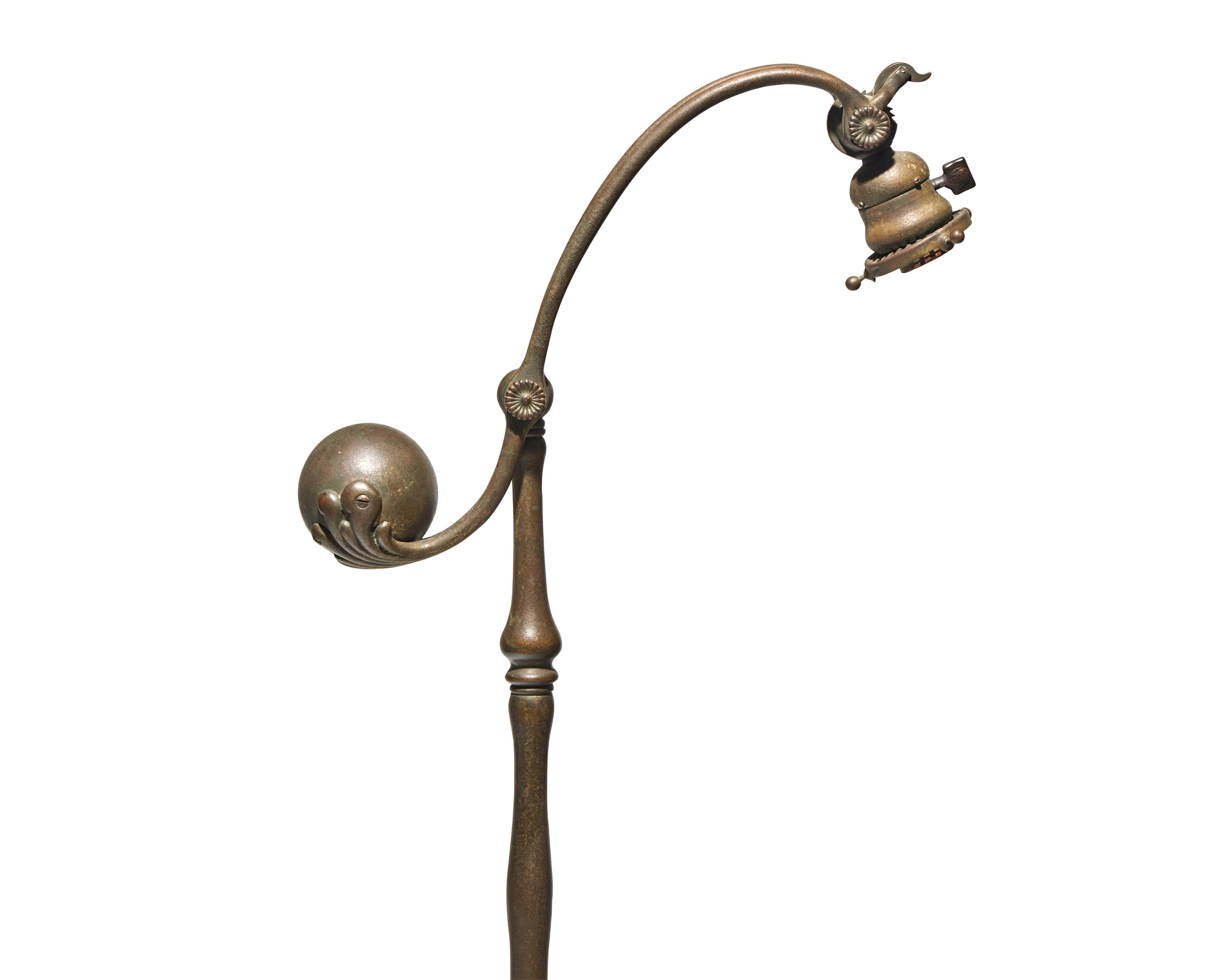 Counter Balance Floor Lamp Base, model 677, c. 1910 Tiffany Studios, USA
