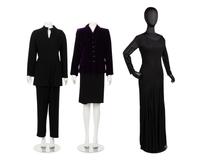 Three Designer Ensembles: Two Ralph Rucci and One YSL, 2000s