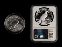 A Collection of Thirty-Seven Peace Commemorative $1 Proof and Mint Coins