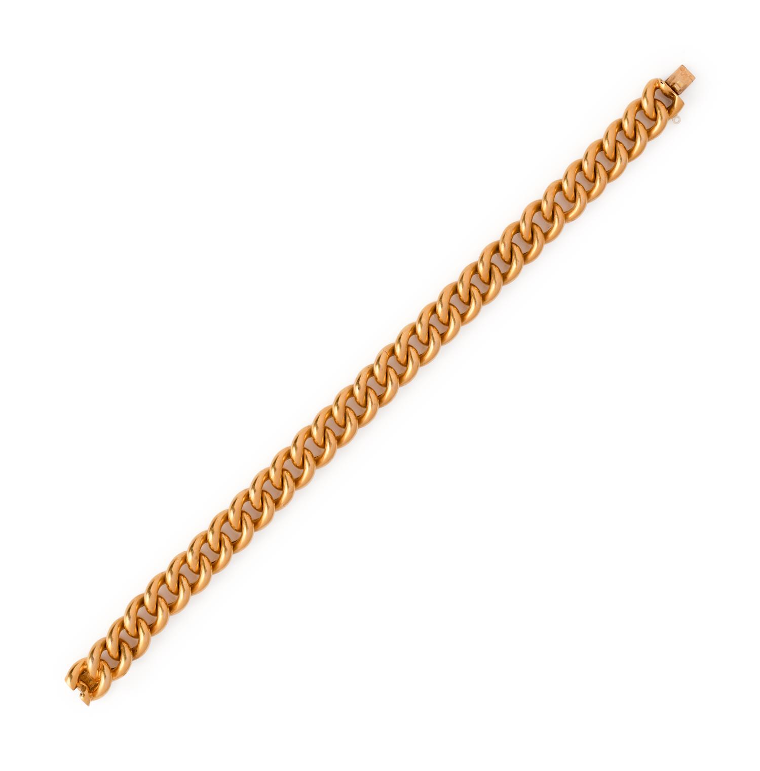 FRENCH, YELLOW GOLD BRACELET