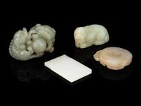 Four Chinese Jade Carvings