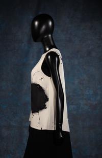 Ralph Rucci Printed and Beaded Silk Sleeveless Top, Fall 2011