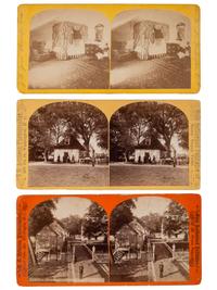 [EARLY PHOTOGRAPHY]. A group of approx. 95 stereoviews highlighted by images of US presidents, views in and around Washington, DC and Mount Vernon, and African American and female subjects.