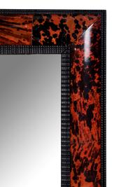 A Pair of Flemish Ripple Molded and Tortoise Shell Veneered Mirrors