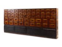 A Victorian Stenciled Apothecary Cabinet