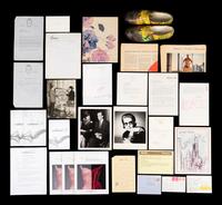 (Fashion) Letters sent to Peg Zwecker by famous fashion designers, comprising: