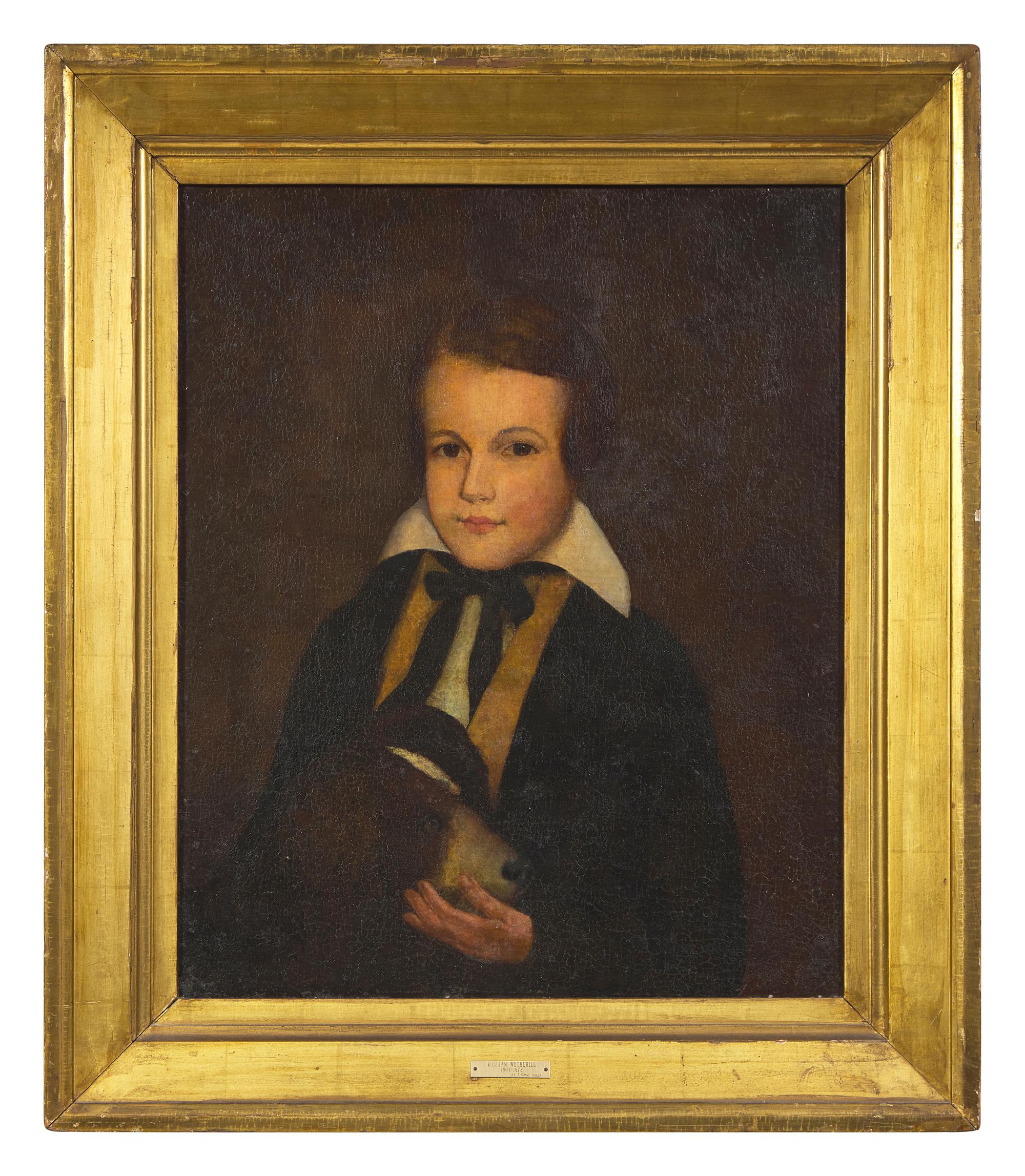 Attributed to Thomas Sully (1783-1872), A Portrait of William Wetherill (1804-1872) with His Dog