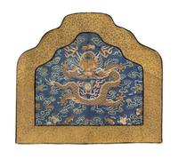 A Kesi Silk Dragon Chair Cushion Cover
