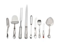A Group of Georg Jensen Silver Flatware