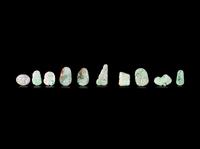 Twenty Chinese Jadeite Pendants
