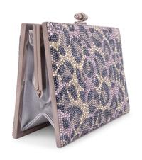 Judith Leiber Leopard Pattern Frame Bag