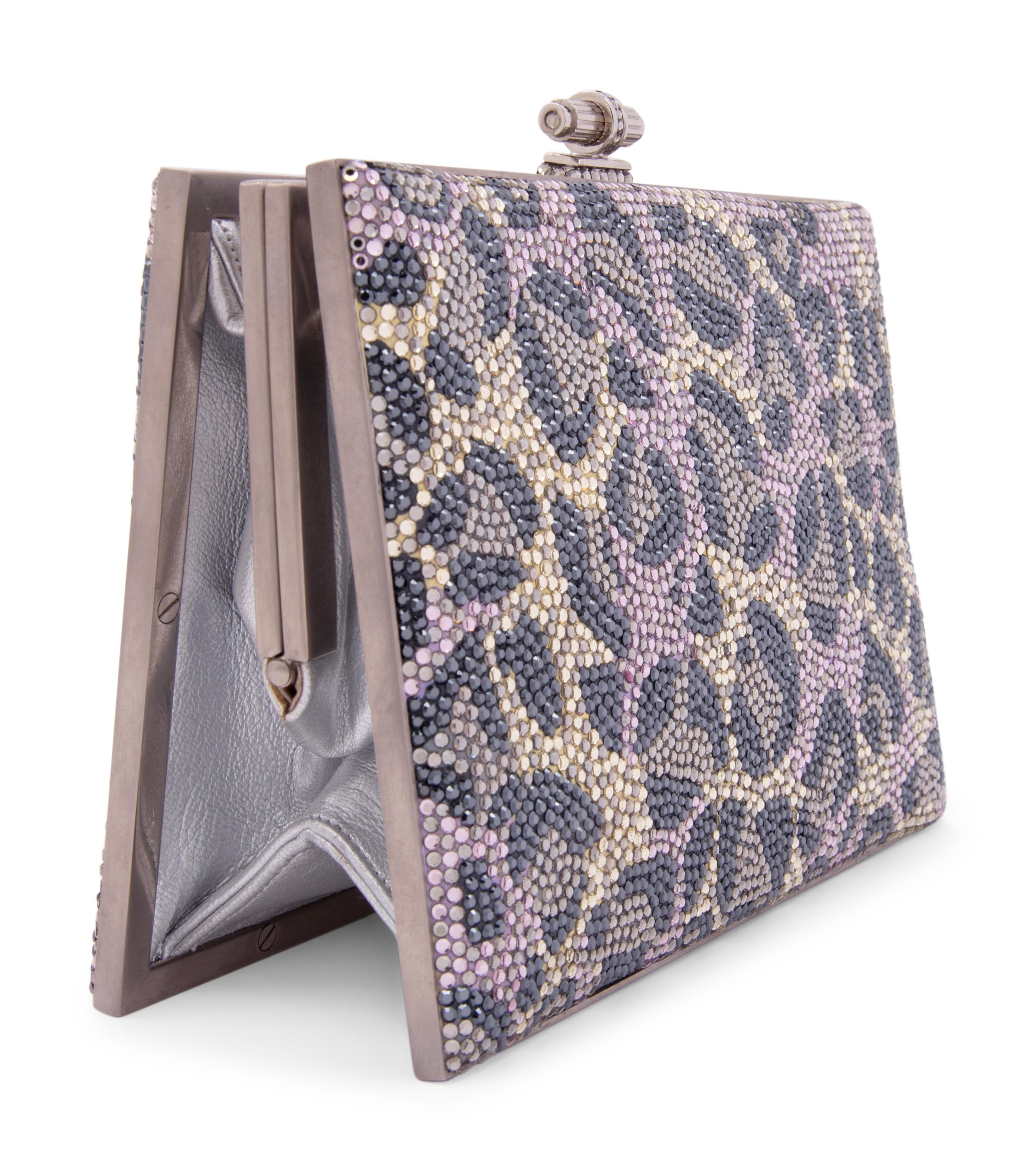 Judith Leiber Leopard Pattern Frame Bag