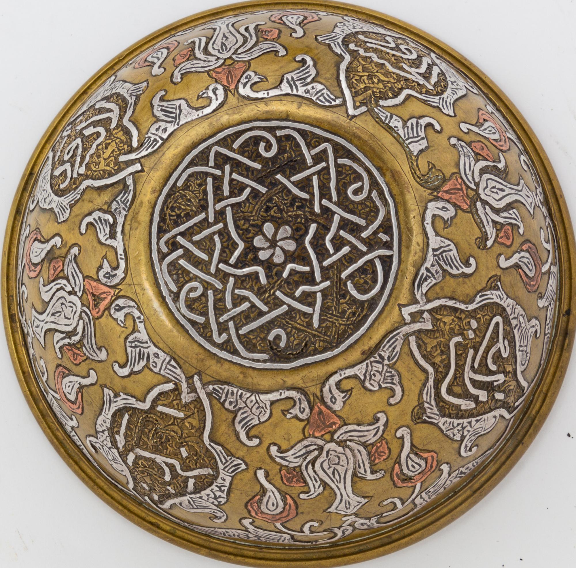 Thirteen Silver Inlaid Vessels