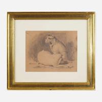 William Tylee Ranney (1813-1857) Four Works: Studies of Animals and Hunt Scenes