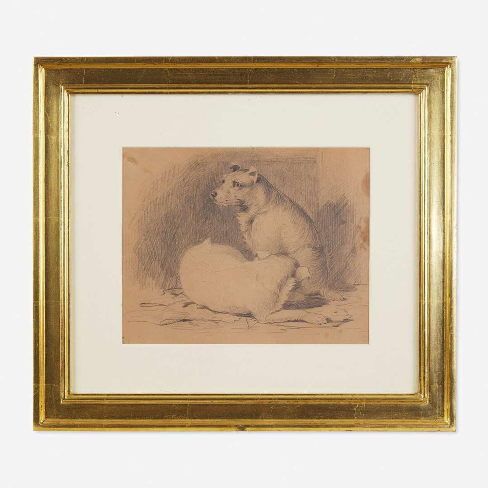 William Tylee Ranney (1813-1857) Four Works: Studies of Animals and Hunt Scenes