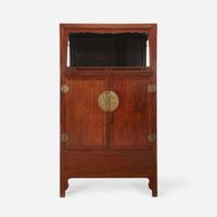 A Chinese Huanghuali and hardwood display cabinet, Lianggegui 19th/20th Century with later alterations