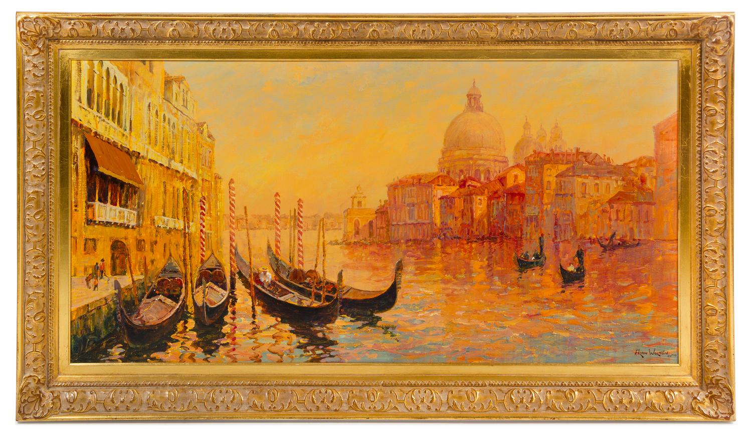 Alan Wolton, (American, b. 1934), Venetian Canal