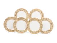A Set of Six Limoges Porcelain Plates